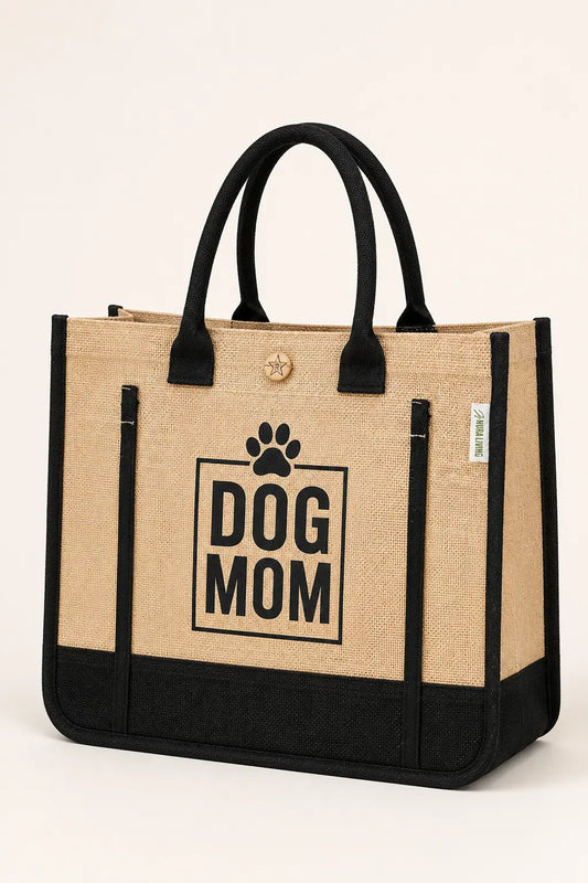 Dog Mom Jute Bag