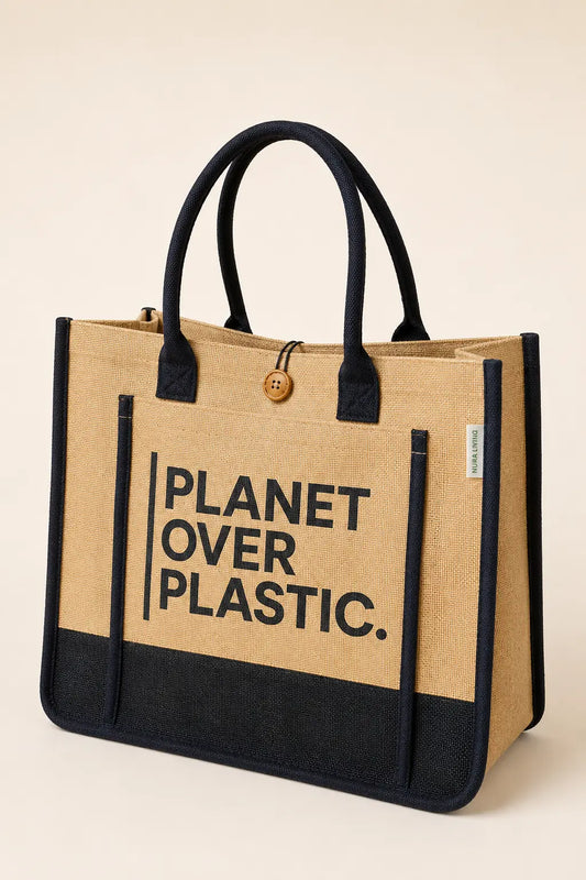 Planet Over Plastic Jute Bag